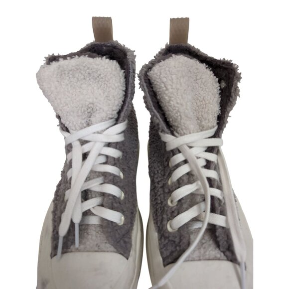 Converse Run Star Hike High Sherpa Platform Sneaker Womens 8.5 Mens 7 Gray - Picture 7 of 11